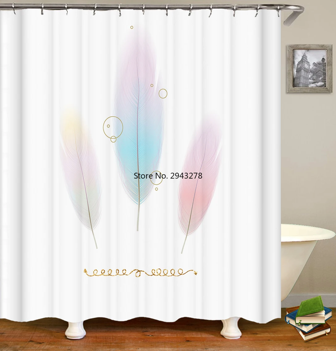 

3D креативная занавеска для душа с принтом символа, Декор для дома и ванной комнаты, Полиэстеровая ткань для ванной, подвесная занавеска с кр...