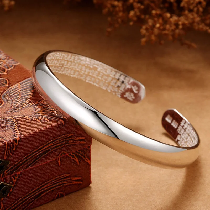 Простые Модные Глянцевая сердца браслет с символом сутры Обычный Полированный