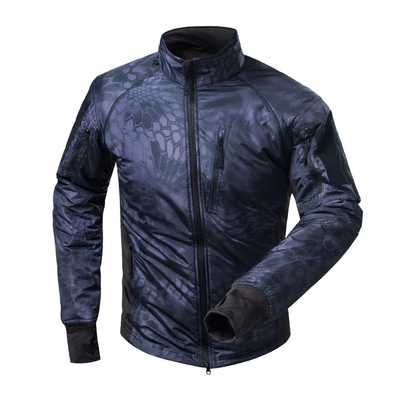 Outdoor Sport Waterproof Fleece Warm Windbreaker Coat Winter Hiking Riding Training Ultralight Breathable Camo Tactical Jacket