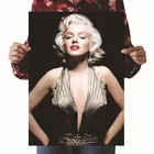 Постер из крафт-бумаги с изображением богини Мэрилин Монро, домашнее украшение для спальни, сердечник с рисунком, 50, 5 х35 см