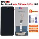 Оригинальный Для Xiaomi Redmi Note 9 Pro ЖК-дисплей с сенсорным дигитайзером экран для Xiaomi Redmi Note 9S ЖК-экран Замена