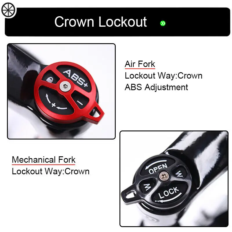 BOLANY MTB fork 26" 27.5''/29'' Crown Suspension Fork Air Straight/Tapered 1-1/8 Disc Brake Mountain Bike Forks Lightweight
