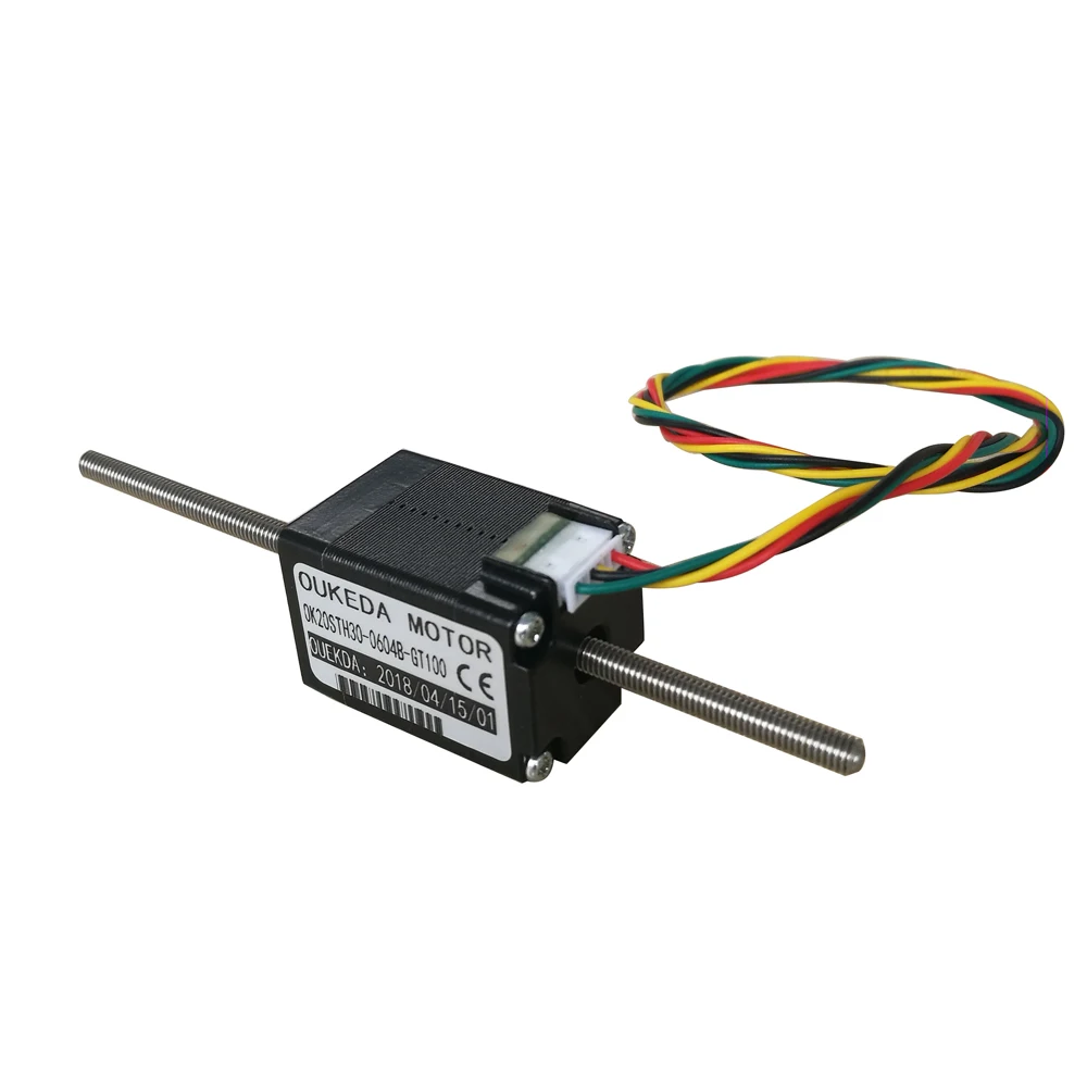 Nema8 DC3.9V 1 8 градусов 20 мм OK20STH30 0604B GT100 через вал миниатюрный линейный винт шаговый