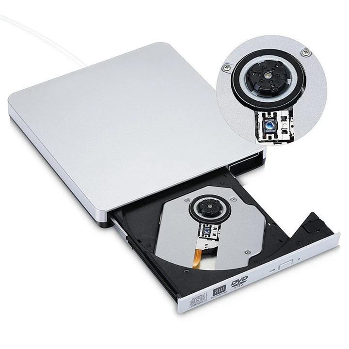 USB 2,0 DVD-RW горелки внешний dvd-плеер CD/DVD rom Оптический привод писатель ридер рекордер для ноутбука+ чехол для привода сумка