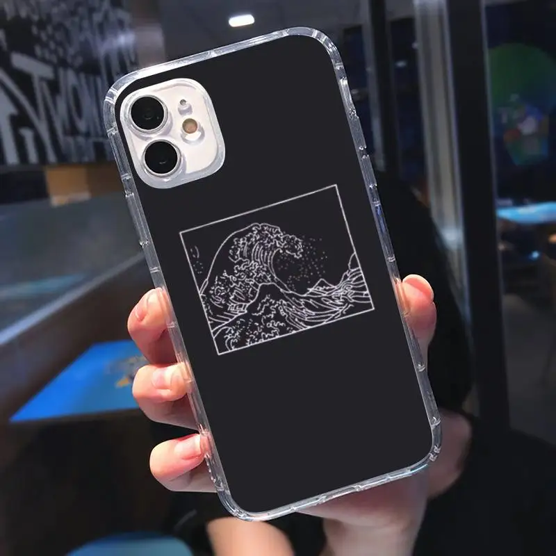 

The Great Wave off Kanagawa Phone Case Transparent for Clear iPhone 11 12 8 7 6 6S Plus X 5S SE 2020 XR mini pro XS MAX
