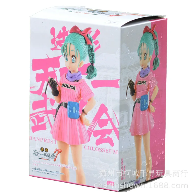 Фигурка дракона жемчуга Z Аниме Bulma 17 см PVC Фигурки Brinquedos Doll Goku Vegeta Action Sexy Anime