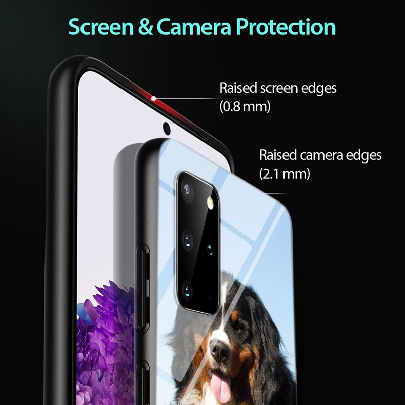 

Bernese Mountain Dog for Samsung S20 Ultra Plus A91 A81 A71 A51 UW A41 A42 A31 A21 A21S A11 5G Bright Black Phone Case