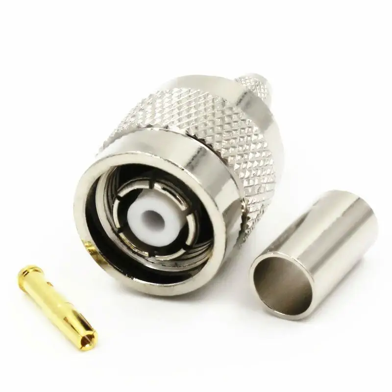 2 шт. Новый RP TNC Мужской центр РФ разъем обжимной RG58 RG142 RG223 LMR195 50 3