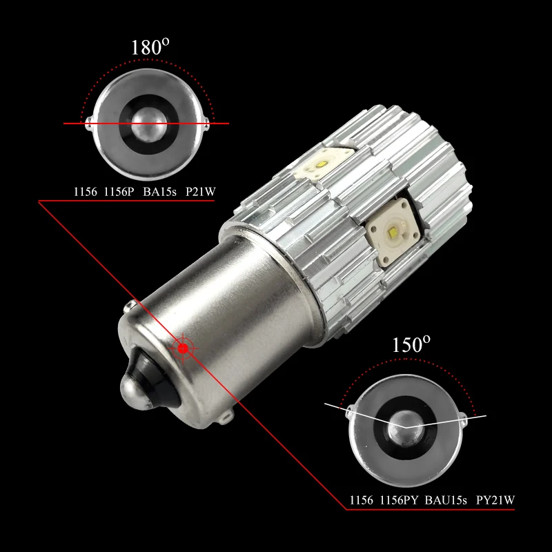 1156 1157 светодиодный BA15S P21W BAU15S PY21W S25 BAY15d 1200Lm 6000K Белый DRL автомобильные задние