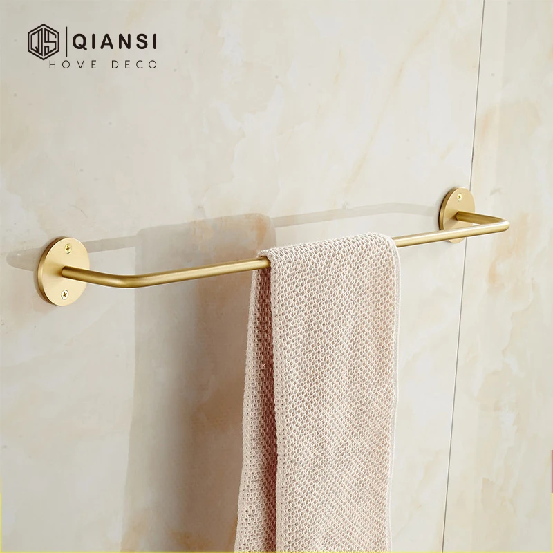 Qiansi твердая латунная вешалка для полотенец унитаз однонастенная ванная