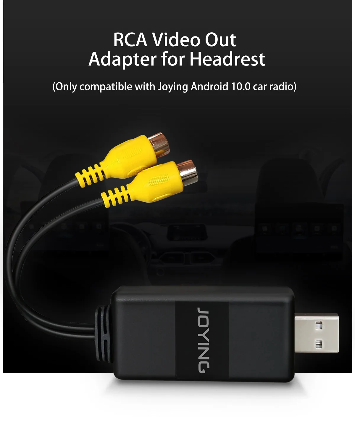 joying rca video output adapter for headrest back screen cable wiring harness only for joying android 10 device free global shipping