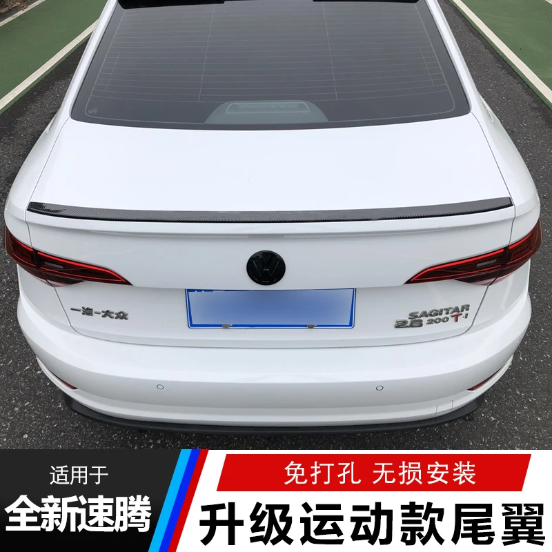CEYUSOT FOR CAR Trunk Spoiler Rear Wing Volkswagen NEW Jetta 2019 2020 ABS Material Decorative Accessories GLI STYLE Refit Tail