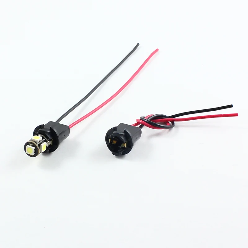 Rockeybright 2-4 шт. T10 W5W светодиодный держатель лампы Кабель-розетка T10 194 светодиодный интерьерная Лампа адаптер разъем провода жгут разъем