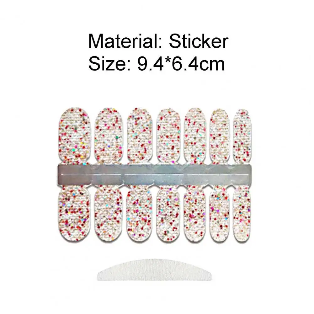 

Nail Sticker Breathable Self-Adhesive Paper Nail Art Stickers with Nail File for Beauty