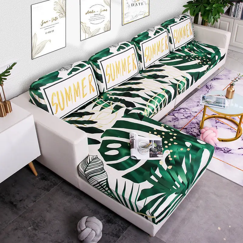 

Nordic Cover Elastic Sofa Covers for Living Room Armchair Cover Fundas Sofas Con Chaise Longue Non-slip 1/2/3/4 Seater F8489