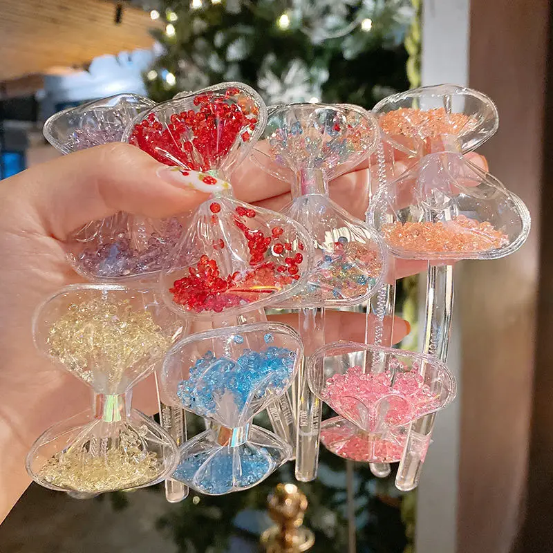 

24pc/lot Girls' bling bling sequin Quicksand headband children glitter bowknot hair hoop Kids photography props Hair Accessories
