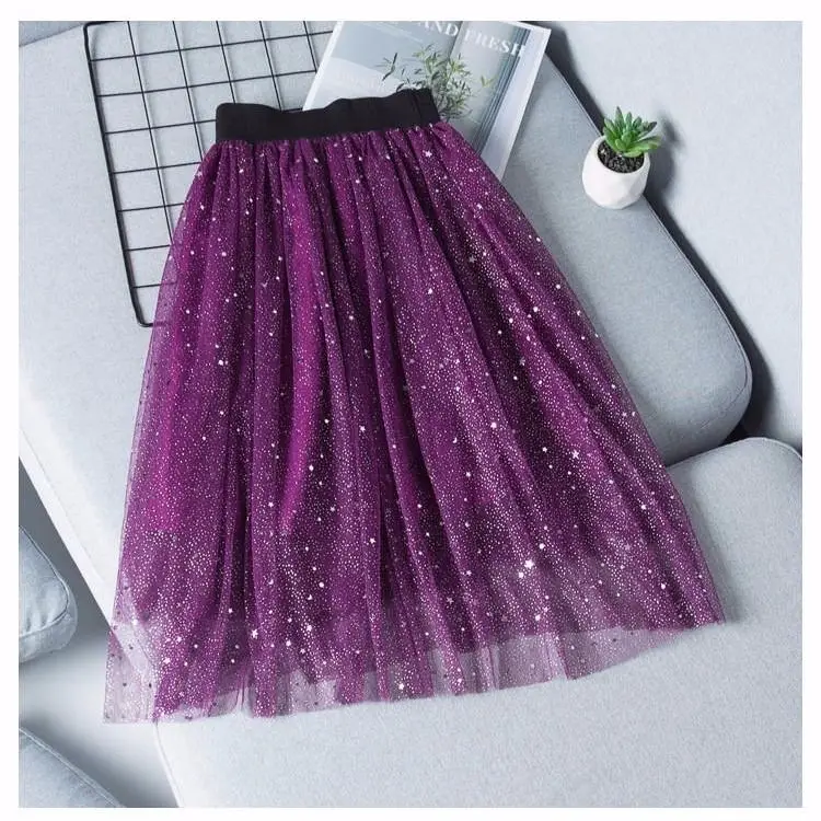 2020 летняя Осенняя многослойная юбка пачка для девочек детское бальное платье