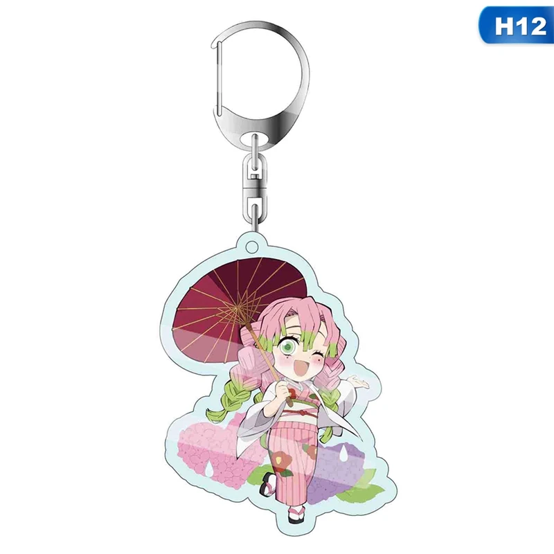

Popular Anime Demon Slayer: Kimetsu No Yaiba Key Chains Cosplay Acrylic Pendant Keyring