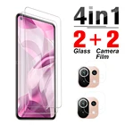 4 в 1, Защитное стекло для объектива Xiaomi Mi 11 Lite 5G NE 11 Lite 11 LiteNE, защитная пленка для камеры, стекло на 6,55 дюйма 2109119DG