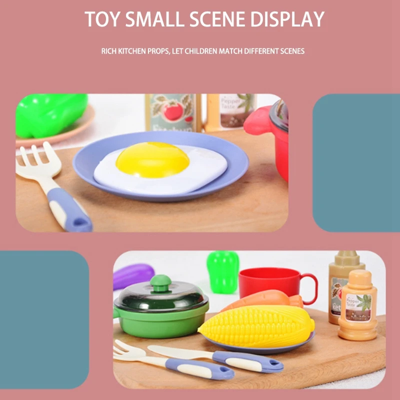 Cooking Food Sets Vegetables Fruits Pretend Play Kitchen Kits Toy for Children with Toys | Игрушки и хобби