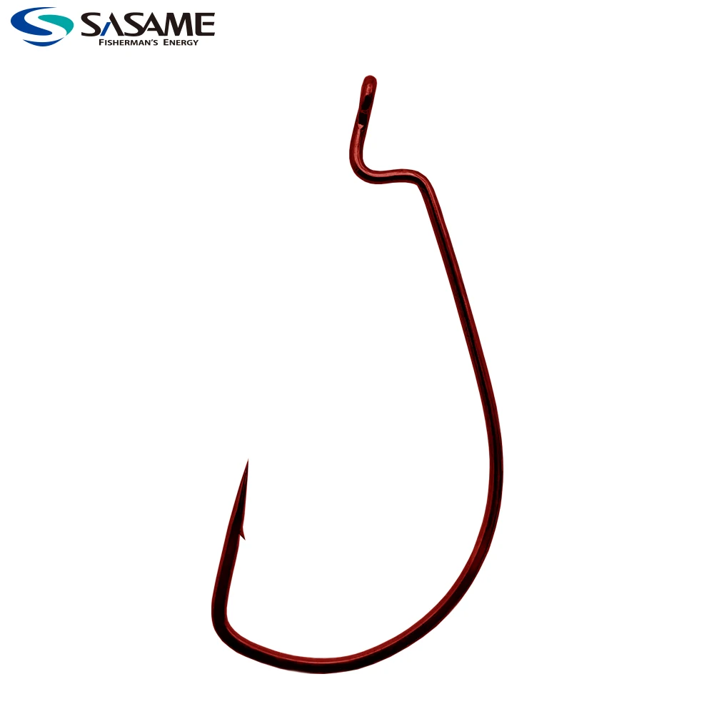 

Japan SASAME Wide Gape Offset Hooks Rock Fishing Hooks Texas Rig Lure Hook Worm Hooks Bass Barbed Carp Fishing Hooks Wide Crank