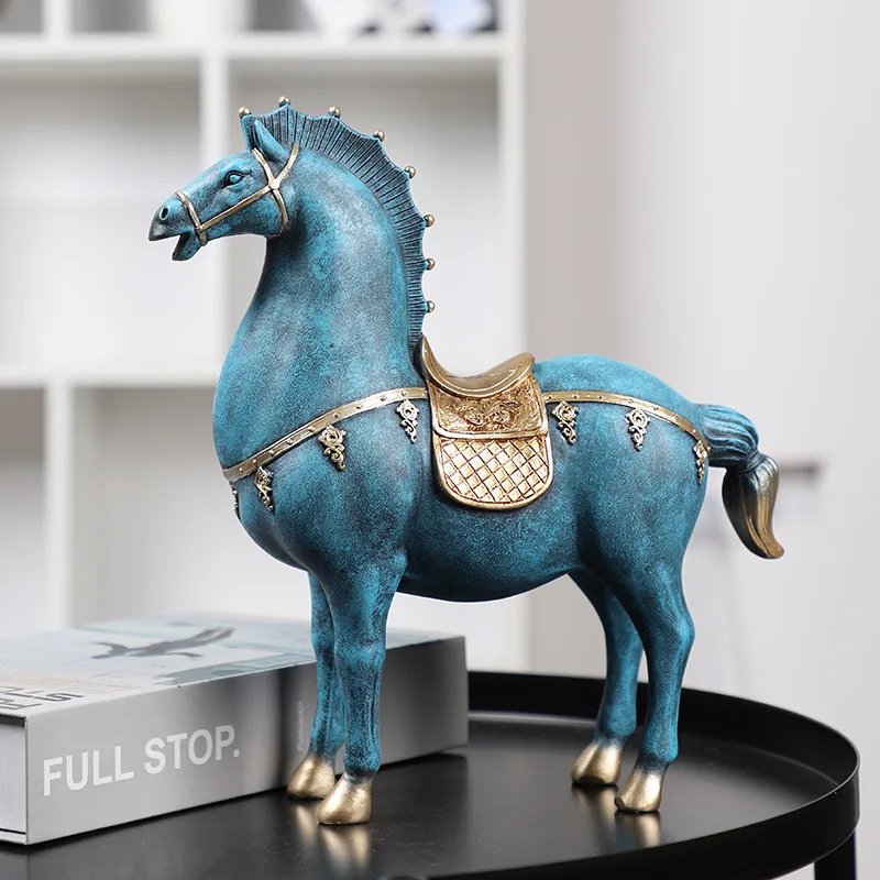 

Скульптура лошади, аксессуары для украшения дома, украшение в китайском стиле для гостиной, статуя Dengshui, офисный декор, подарки на новоселье