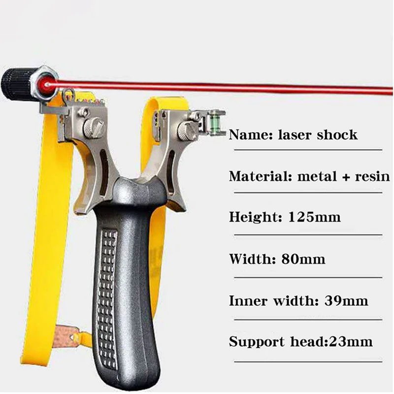

Professional Slingshot Catapult With Laser Level Aiming Big Power Rubber Band Fast Bow For Outdoor Hunting Game Shooting Tool