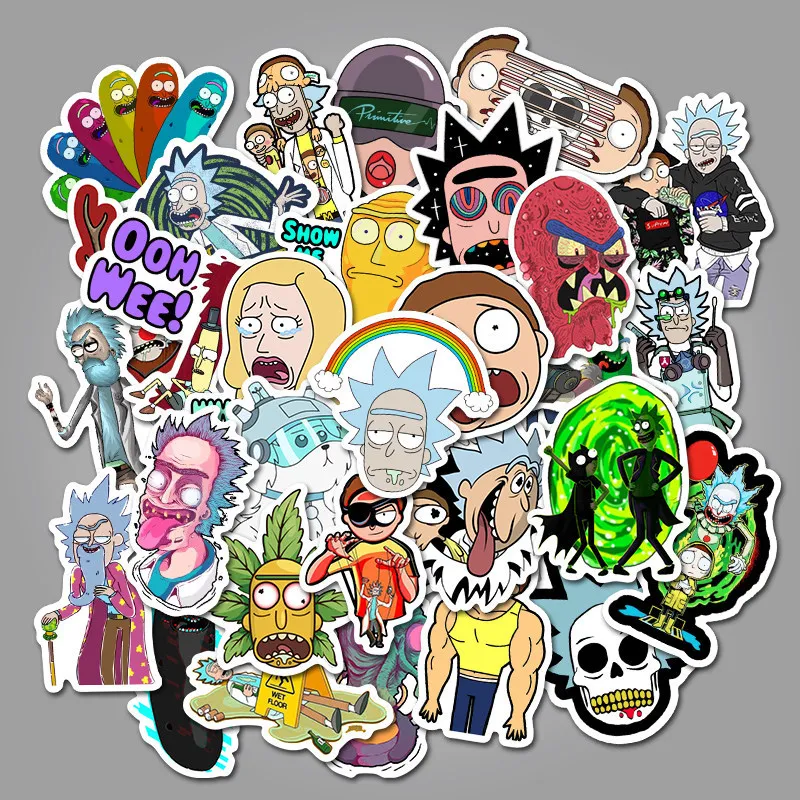 2 pack (100pcs) 50 шт.* 2 странная вещь рисунок наклейки s Набор холодильник стикер для багажа Скейтборд ноутбук водонепроницаемый стикер - Цвет: 2 pack (100pcs)