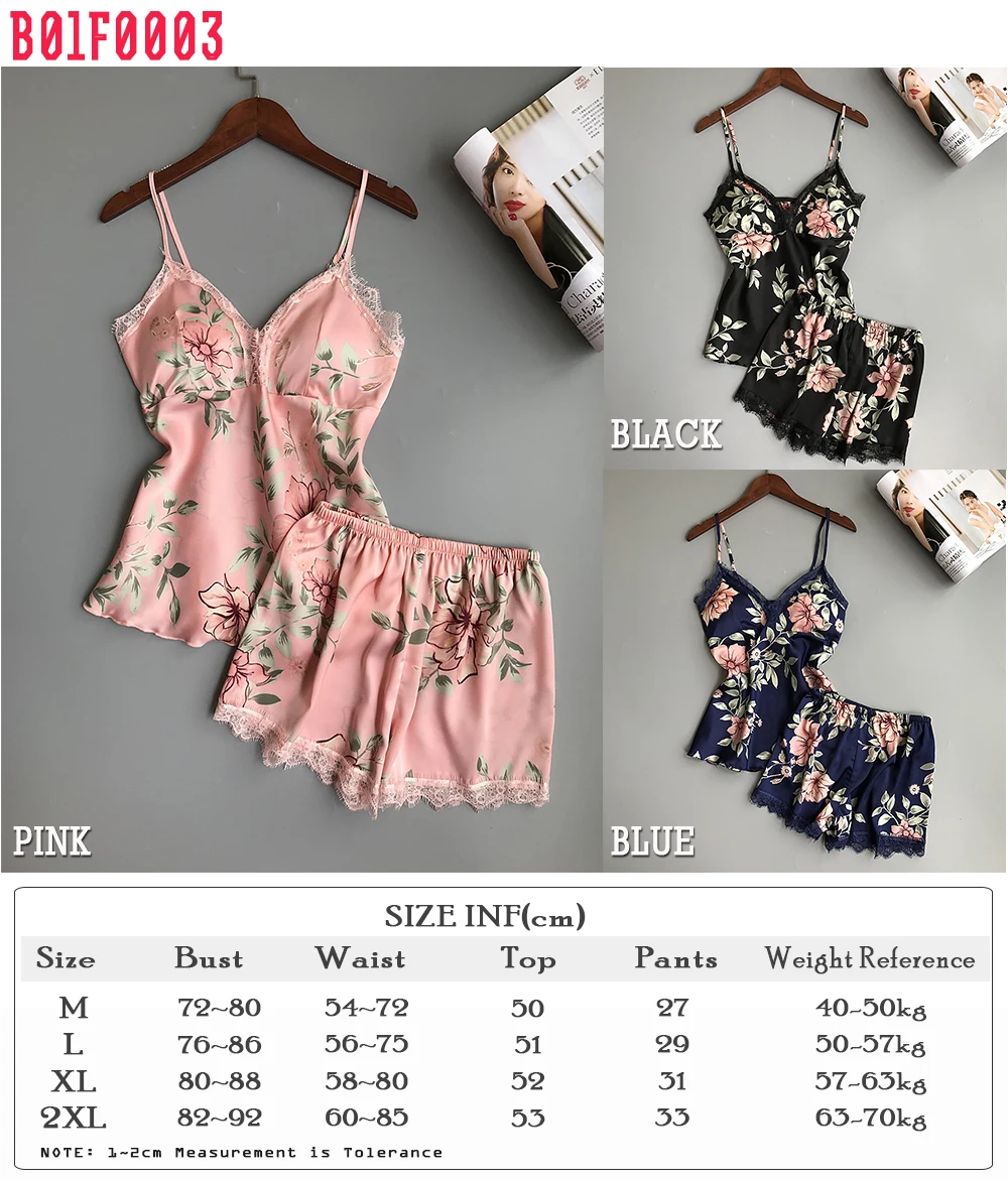 Шелковые пижамы для женщин атласные сексуальные милые пижамные комплекты