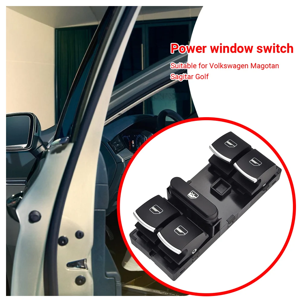 

Car Electric Master Window Switch Button For VW MAGOTAN Sagitar Golf MK5 MK6 GTI Rabbit Passat B6 CC 5ND 959 857