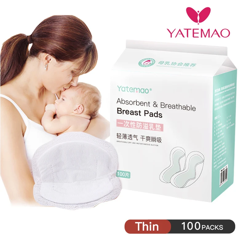 YATWEMAO 100 шт./лот оптовая продажа хлопковые одноразовые прокладки для кормления