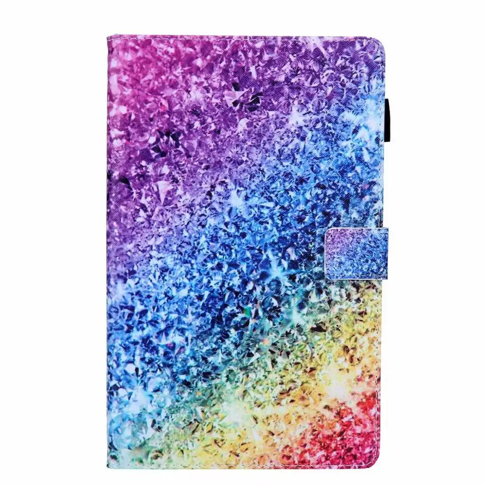 qi cai zuan Милый кожаный чехол с единорогом для samsung Tab A 8,0 SM-T290 SM-T295 чехол для планшета для Galaxy Tab A 8,0 чехол Fundas - Цвет: qi cai zuan