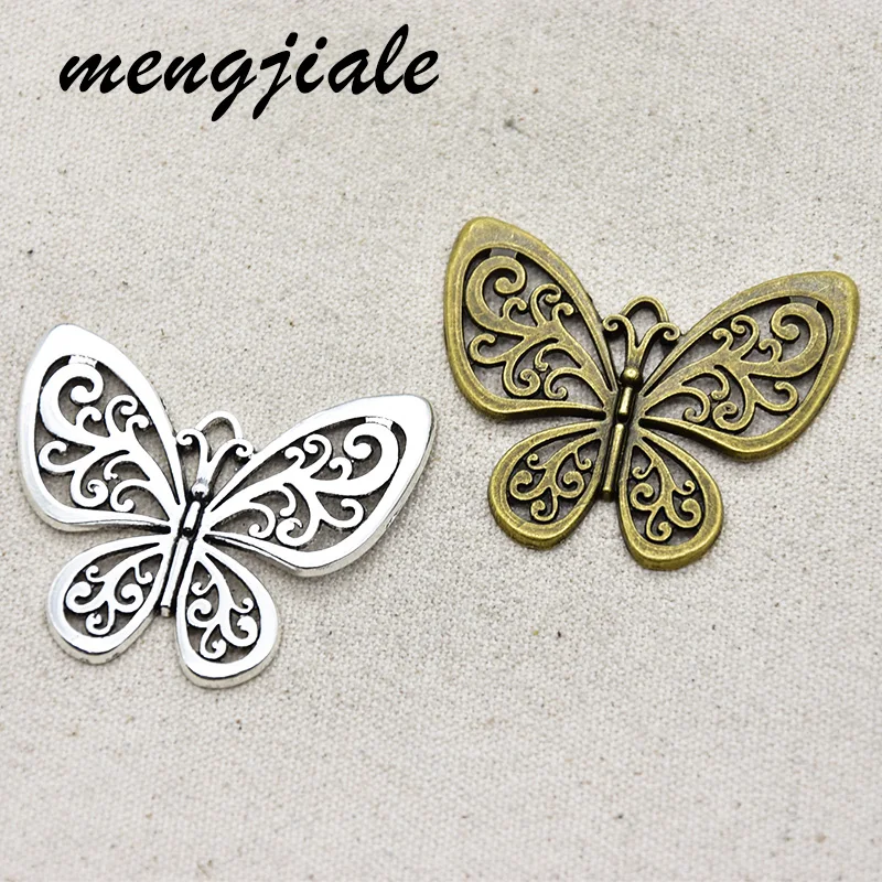 

2pcs Hot Sell Vintage Metal Big Butterfly Charms Pendant For DIY Handmade Jewelry Accessorie