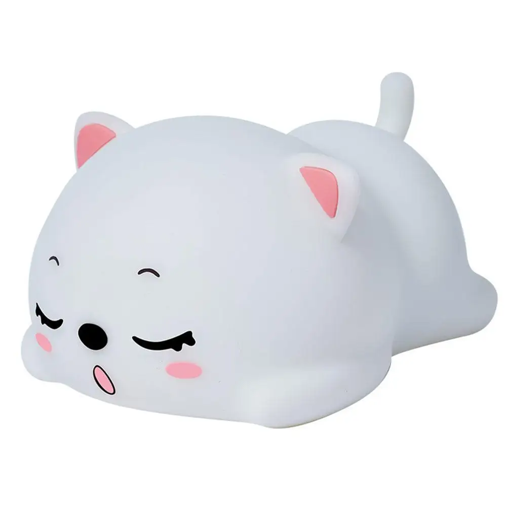 

Colorful Night Light USB Rechargeable Silicone Lamp Sensor Bedroom Bedside Lamp With Remote For Kids Baby Gift