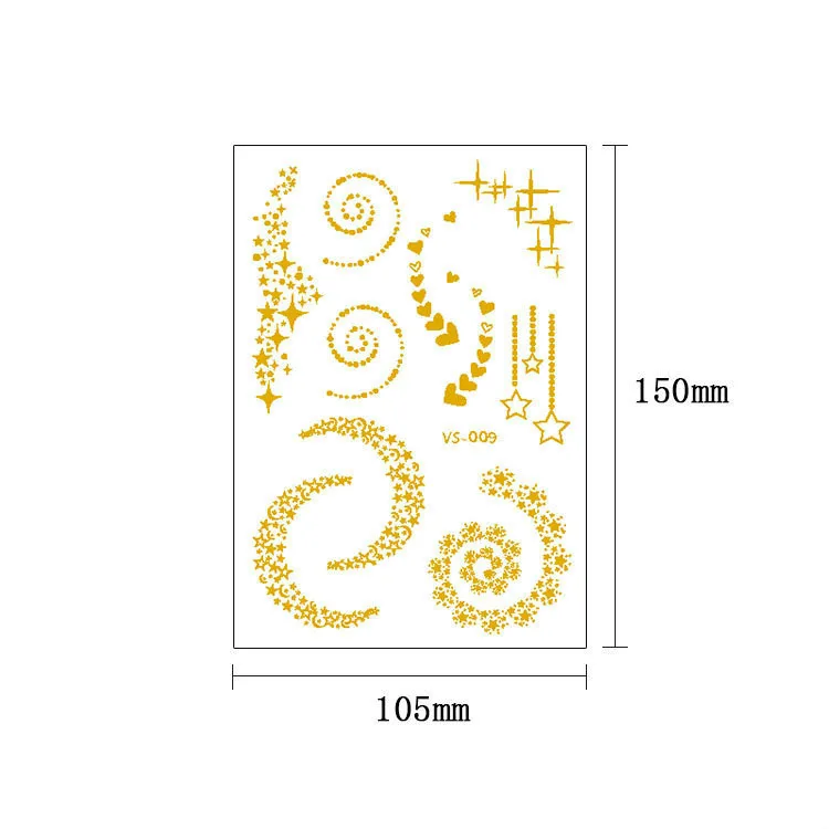 Новая модель позолоченных серебряных татуировок гранты популярные веснушки