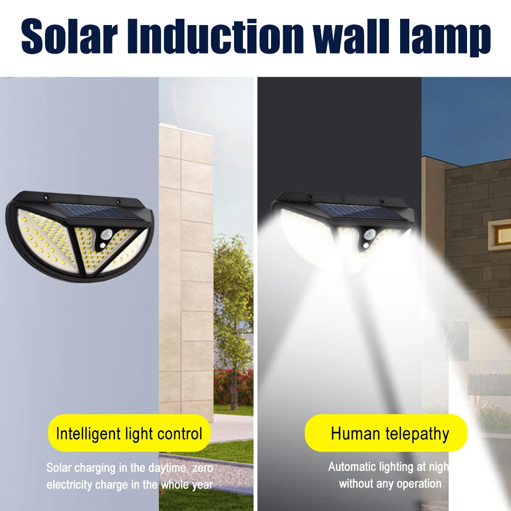 

Solar Light 118LED/117COB PIR Motion Sensor Wall Lamp Solar Powered Waterproof 1200MAH Street Light Garden Yard Decoration
