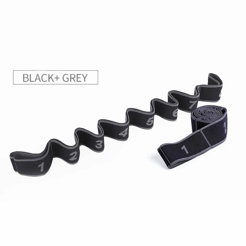 Фитнес-эспандер практичная эластичная растягивающаяся лента с восемью петлями