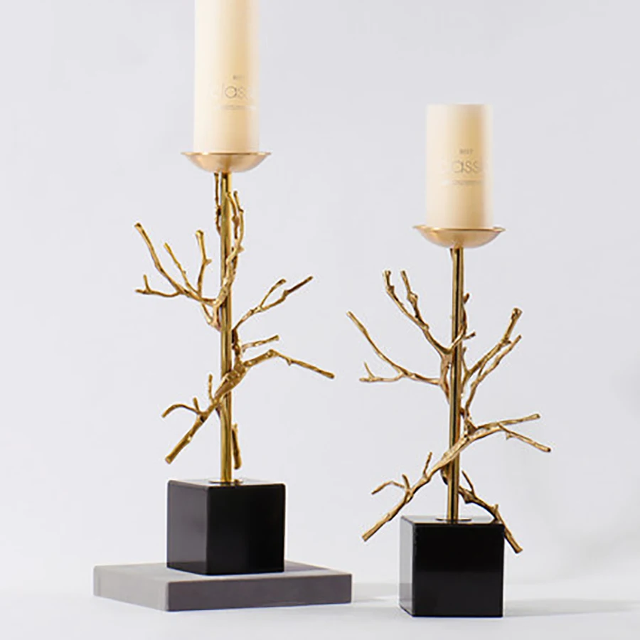 Европейские современные медные подсвечники светильник ильники Candele