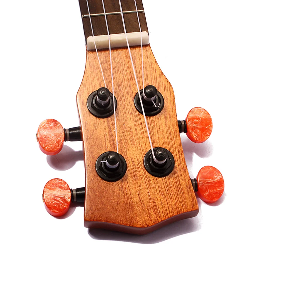 

Mini Pocket Ukelele Spruce/Sapele Rosewood Fretboard Stringed Instrument 4 Strings with Sound Hole