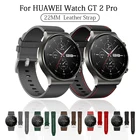 Ремешок кожаный для наручных часов Huawei Watch GT 2 Pro, сменный Браслет Для Huawei gt2 Pro, умные аксессуары, 22 мм