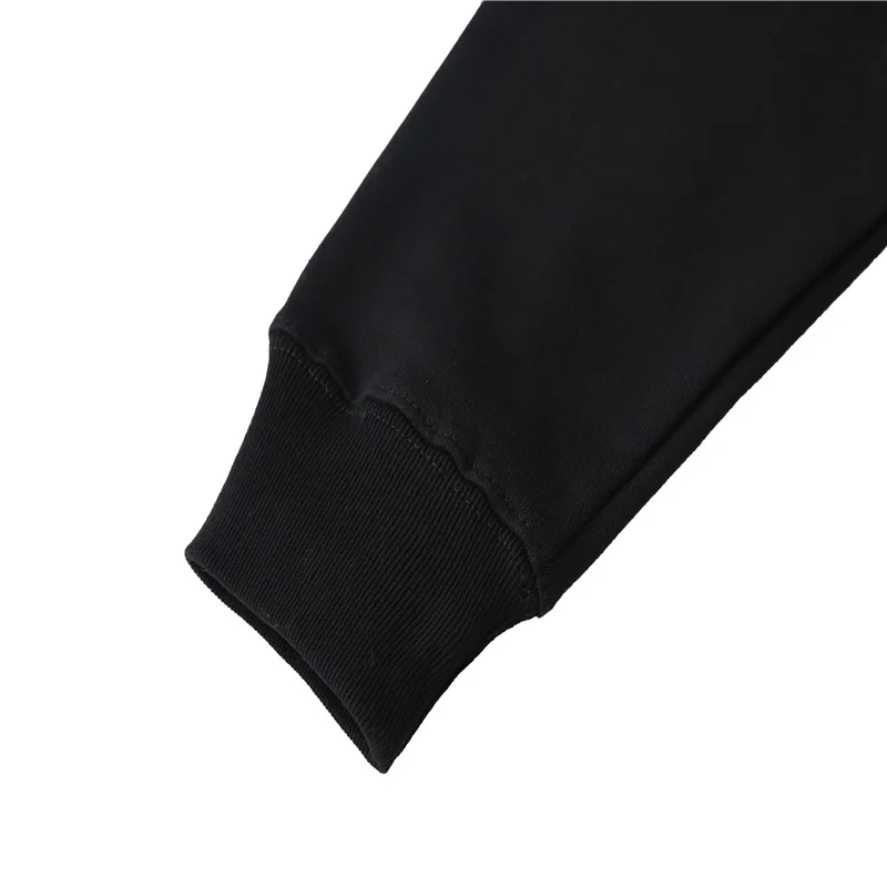 

2021 Spring and Autumn Men's and Women's Fashion All-match Pure Cotton Loose Casual Embroidered Flip LOGO Letters Terry Hoodie