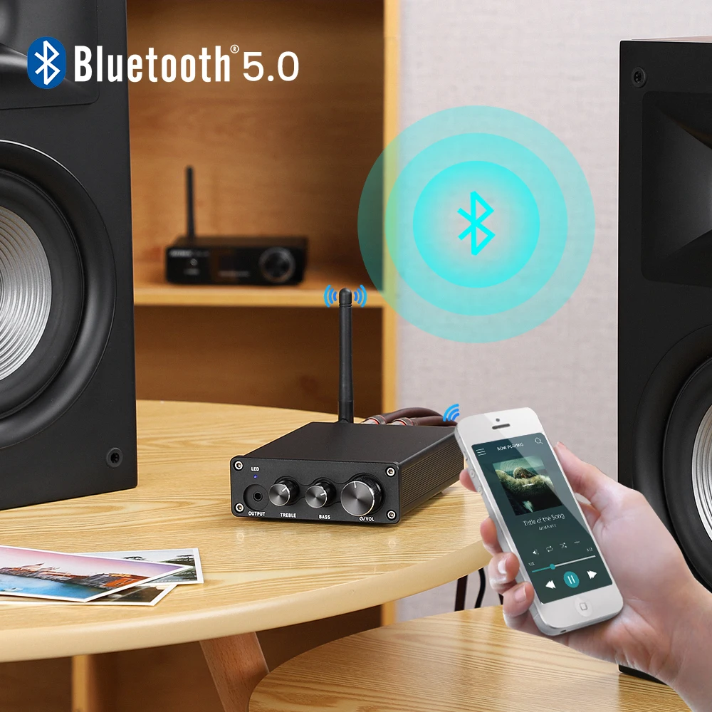 AIYIMA MM/MC Phono Bluetooth усилитель TPA3221 HiFi стерео мощности для проигрывателя фонографа с