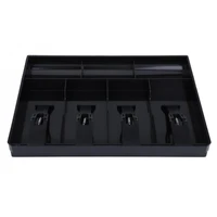 4grids store cash drawer cashier storage box cash drawer register 4 bills 3 coins replacement coin abs insert tray security