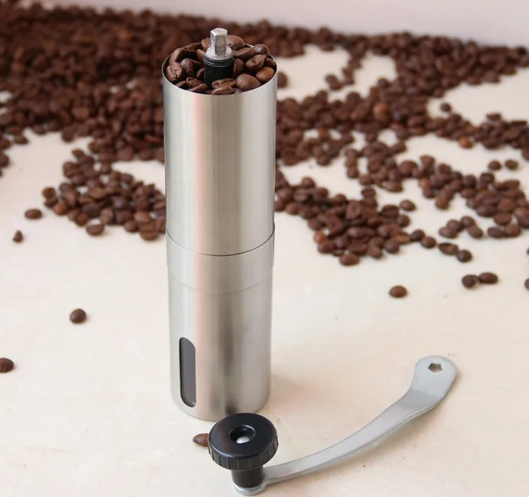 Ручной Кофе измельчитель ручной работы Кофе Bean Burr Нержавеющая сталь мельница кафе, шлифовальник стана Кофе шлифовальный станок