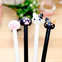 10pclot cartoon pen set 0 5mm black ink smooth writing tools for school office stationary supplies student gel pen