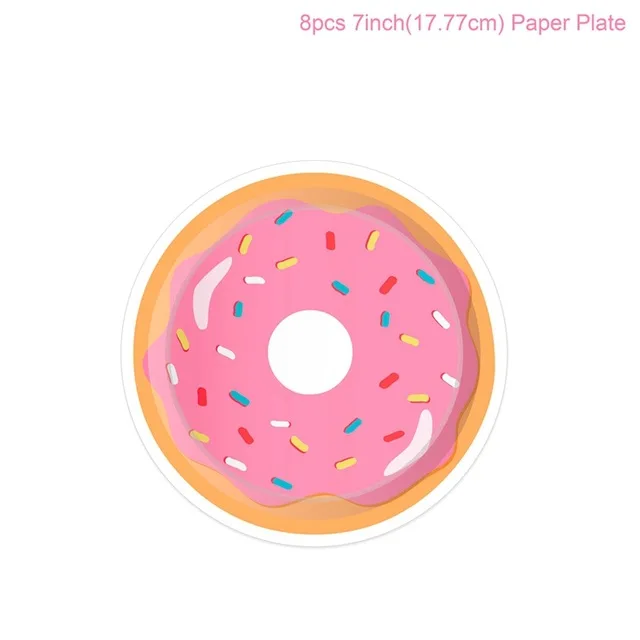 Paper plate 2 Пончик, вечерние, сделай сам, Пончик, на стену, деревенский стиль, свадебное украшение, для свадьбы, пончики, дисплей, доска для свадьбы, свадебный душ, Декор, Пончик, на стену - Цвет: Paper plate 2