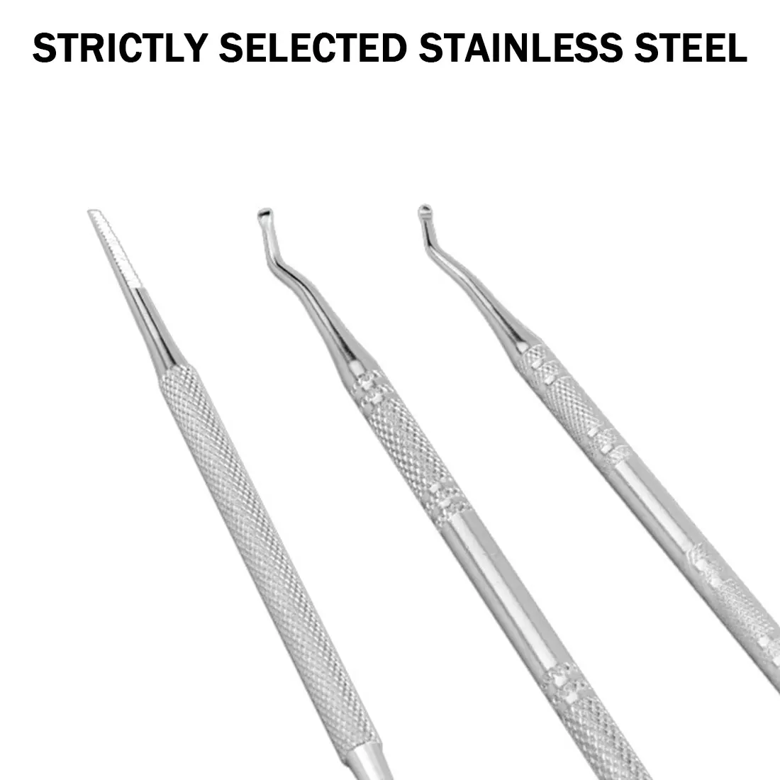 New 3 pcs Double Ended Ingrown Toenail Correction Lifter File Nail Foot Care Hook Manicure Pedicure Toenails Clean Tool | Красота и