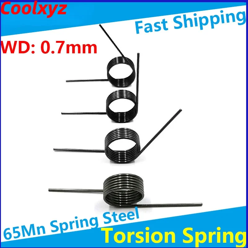 Винтовая крутящаяся пружина 65Mn V-образная винтовая проволока диаметр 0 7 мм угол 60