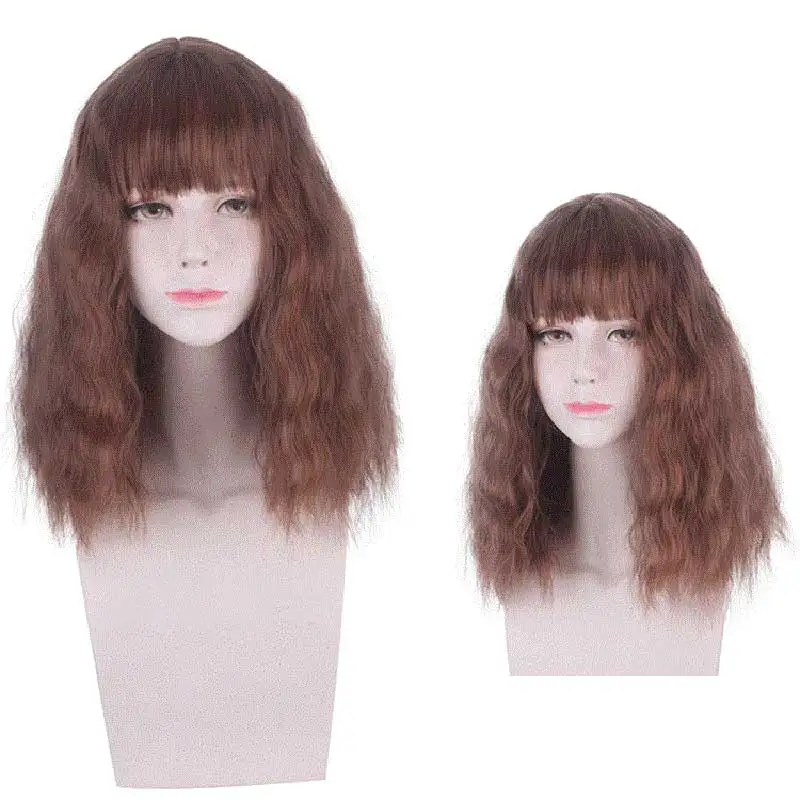 

Girls Women Magic School Student Wig Granger Golden Hair