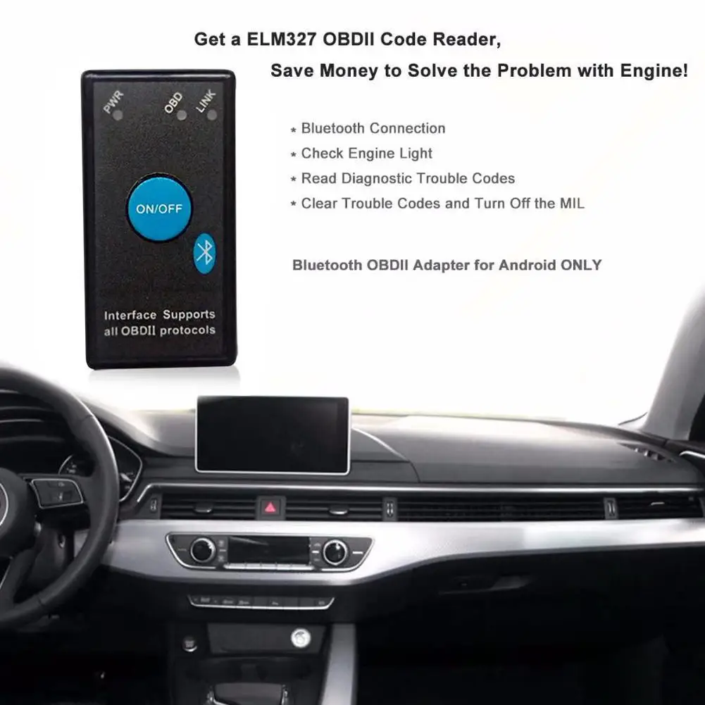 Супер Мини elm327 Bluetooth OBD2 V1.5 Elm 327 V 1,5 OBD 2 автоматический диагностический инструмент сканер Elm-327 OBDII адаптер автоматический диагностический инструмент